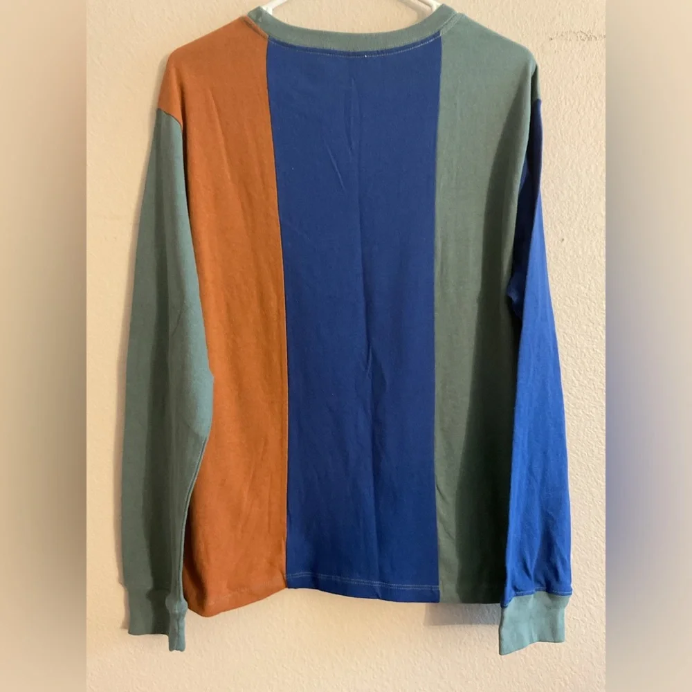 NWT RVCA University Long Sleeve Color Block‎ Shirt size Medium - Picture 3 of 3